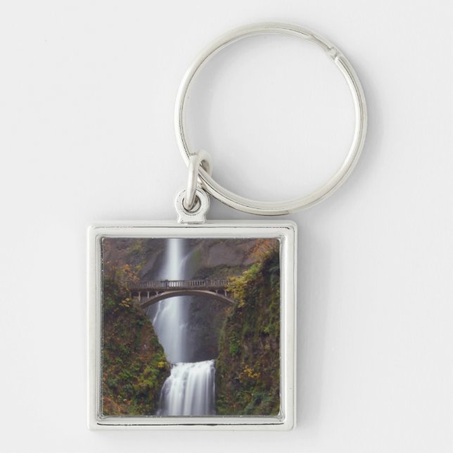 Multnomah Falls in late Autumn Keychain (Front)