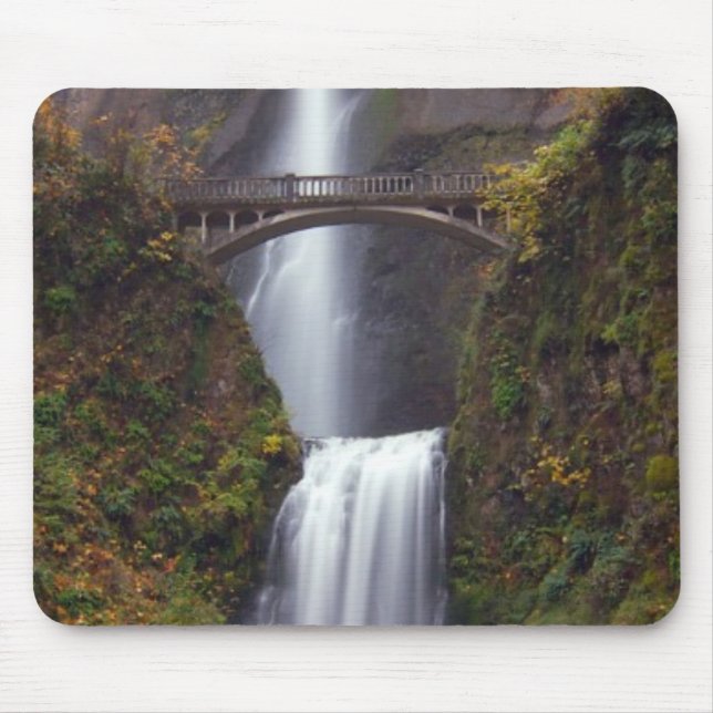 Multnomah Falls in late Autumn Mouse Pad (Front)