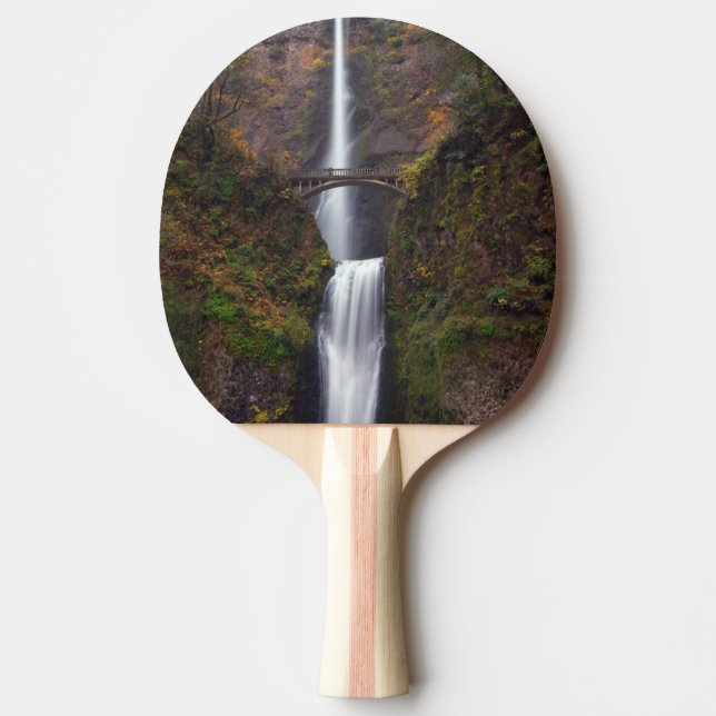 Multnomah Falls in late Autumn Ping Pong Paddle (Front)