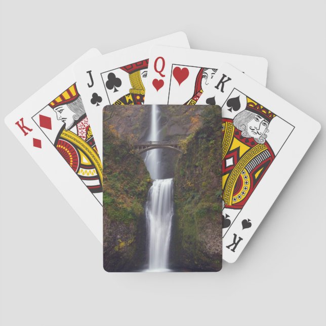 Multnomah Falls in late Autumn Playing Cards (Back)