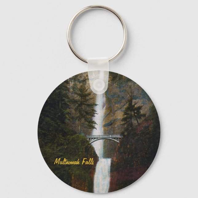 Multnomah Falls Keychain (Front)