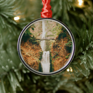 Multnomah Falls  Metal Ornament