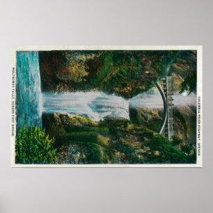 Multnomah Falls on Columbia River Poster
