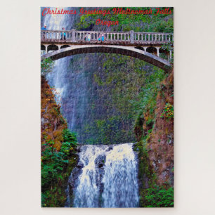 Multnomah Falls Oregon. Jigsaw Puzzle