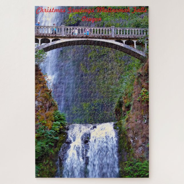 Multnomah Falls Oregon. Jigsaw Puzzle (Vertical)