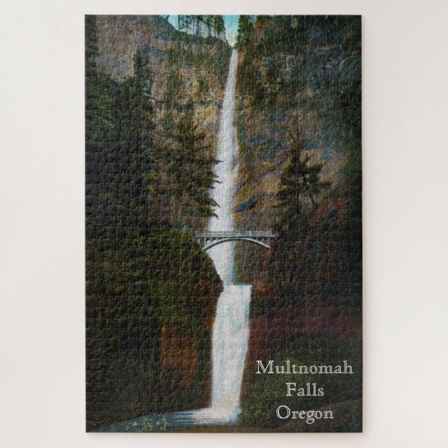 Multnomah Falls Oregon Large Puzzle (Vertical)