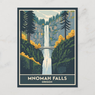Multnomah Falls Oregon Postcard