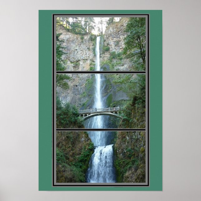 Multnomah Falls Oregon Scenic Poster (Front)