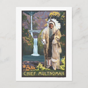 Multnomah Falls, OregonChief Multnomah Postcard