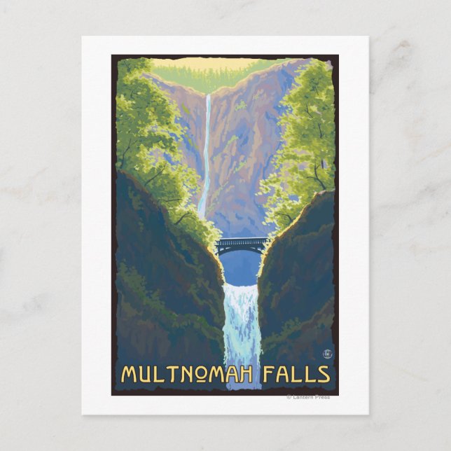 Multnomah Falls, OregonMaiden of the Falls Postcard (Front)