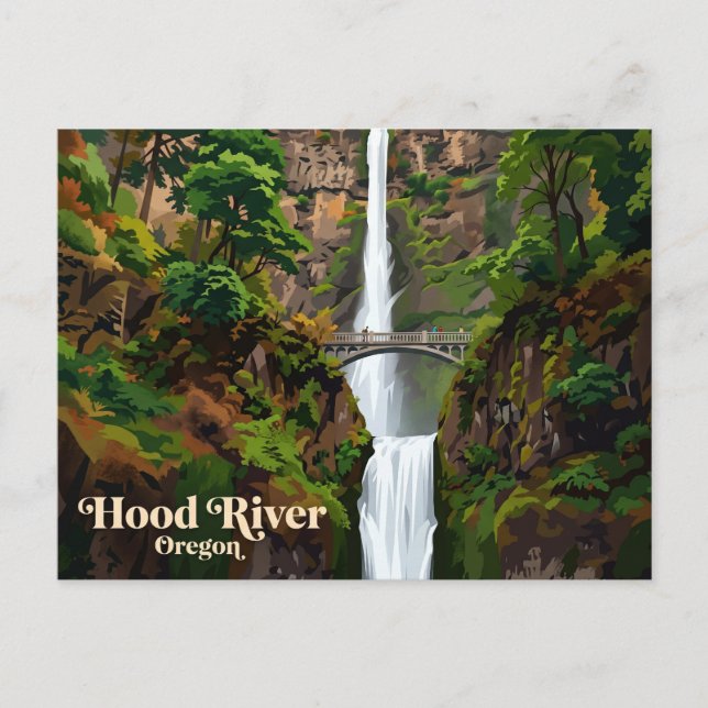 Multnomah Falls USA Postcard (Front)