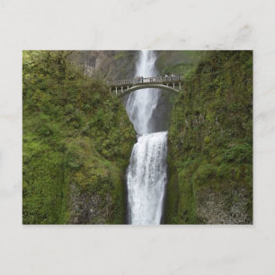 Multnomah Falls Waterfall Postcard