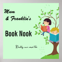 Mum & Child Book Nook. Editable names & text