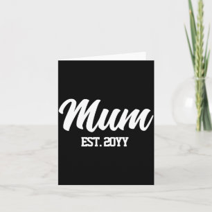 Mum est year gift for new mom t shirt  card