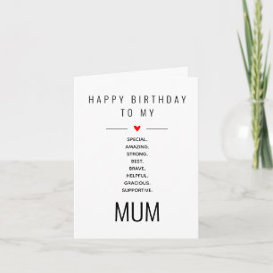 mum happy birthday invitation