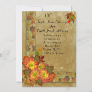Mum Invitation Mariage de automne