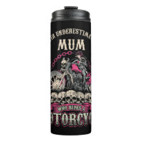 Mum Mom Biker Chick Lady Never Underestimate Motor