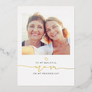 Mum of the Bride Wedding Morning Message Photo