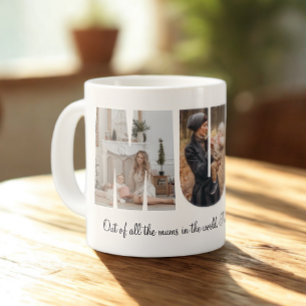 Mum Photo Collage for Mother's Day Large Coffee Mug