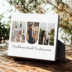 Mum Photo Collage for Mother's Day Plaque