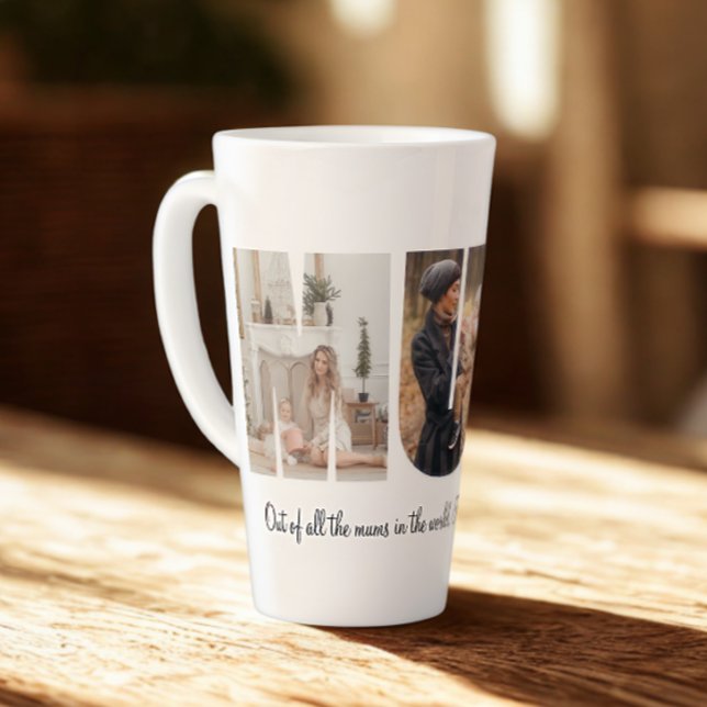 Mum Photo Collage Latte Mug (Creator Uploaded)