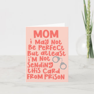 Mum Prison Mother's Day Birthday Card