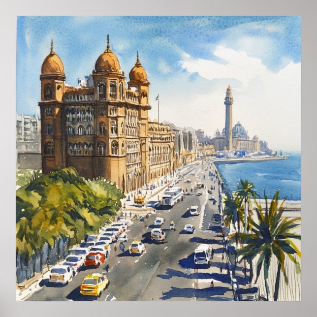 Mumbai in India Poster (Front)