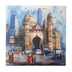 Mumbai in India Tile