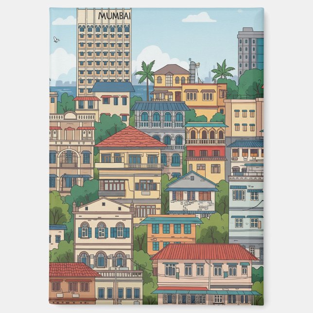 Mumbai India Travel Magnet (Front)