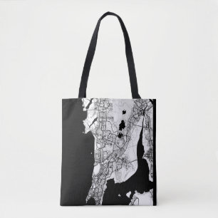 Mumbai Maharashtra Map Tote Bag