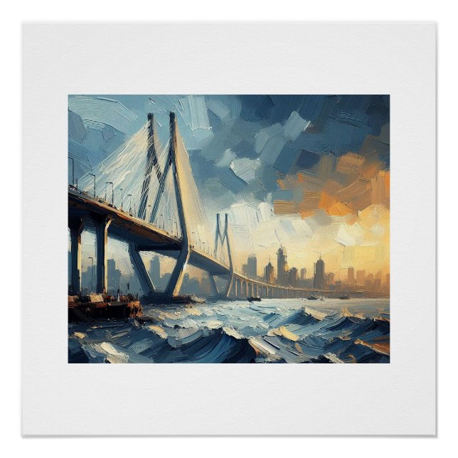 Mumbai Trans Harbour Bridge,  Poster (Front)