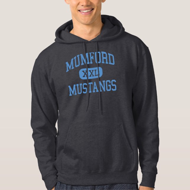 Mumford - Mustangs - High - Detroit Michigan Hoodie (Front)