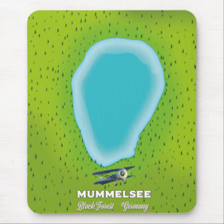 Mummelsee Black Forest Germany map. Mouse Pad