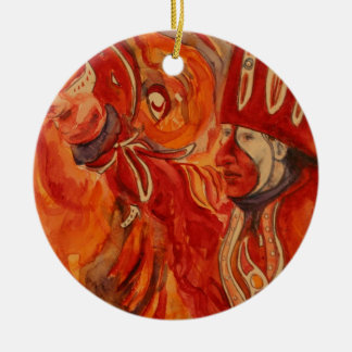 Mummers Parade Design Ceramic Ornament