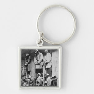 Mummies of catacomb in Palermo, Italy Keychain