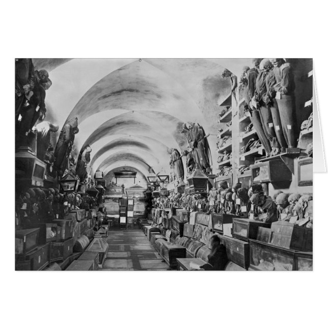 Mummies of catacomb of Palermo, Italy (Front Horizontal)