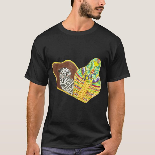 Mummified Pug T-Shirt (Front)