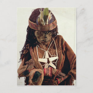 Mummy adorned with bone jewellery, c.200 BC Postcard