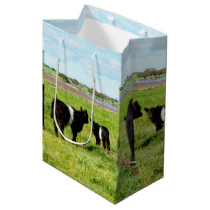 Mummy And Baby Galloway Cow, Gift Bag