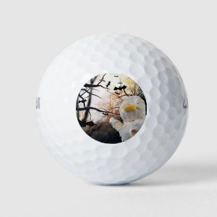 Mummy and Bats Halloween Golf Balls