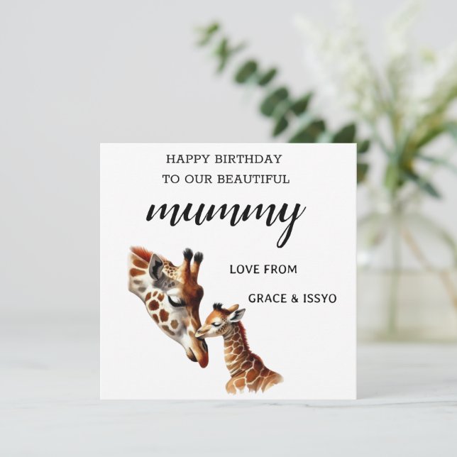  Mummy Birthday Card  (Standing Front)