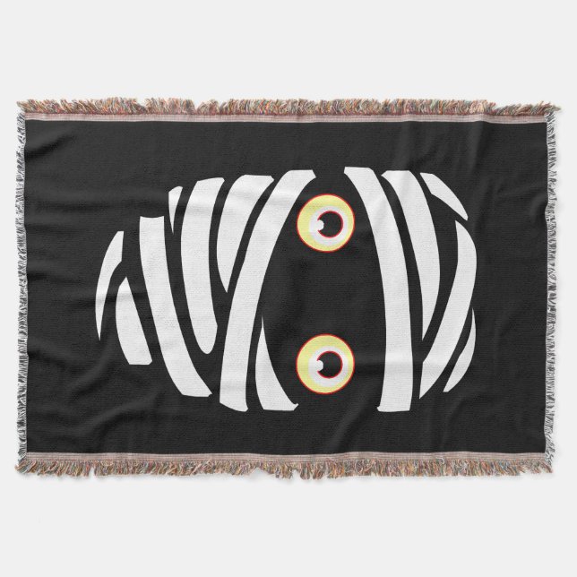 Mummy Blanket Fun Halloween Mummy Blankets Decor (Front)