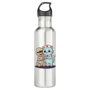 Mummy Boo-Boo Nurse Cat to the Rescue! Classic T-S 710 Ml Water Bottle