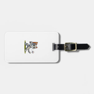 Mummy Cat Baseball Pumpkin Halloween. Tank Top Luggage Tag