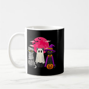 Mummy Cats Ghosts And Witches Spooky Halloween Coffee Mug