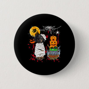 Mummy Dachshund Dog Halloween Dog Scary Pumpkins L 2 Inch Round Button