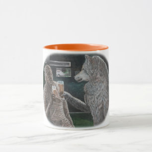 Mummy et Werewolf Boire Imaginaire Art Café Mug