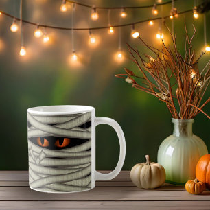 Mummy Eyes Halloween Orange ID685 Coffee Mug