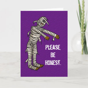 Mummy Funny Halloween Card -  Customize It!
