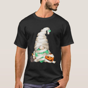 Mummy Gnome Costume With Pumpkin For Women T-Shirt